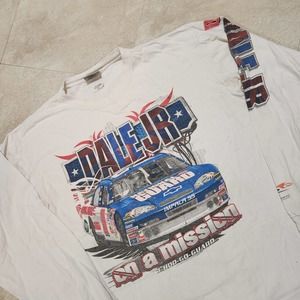 VTG Y2K Dale Earnhardt Jr Nation NASCAR Racing Long Sleeve T Shirt Mens XL 2007